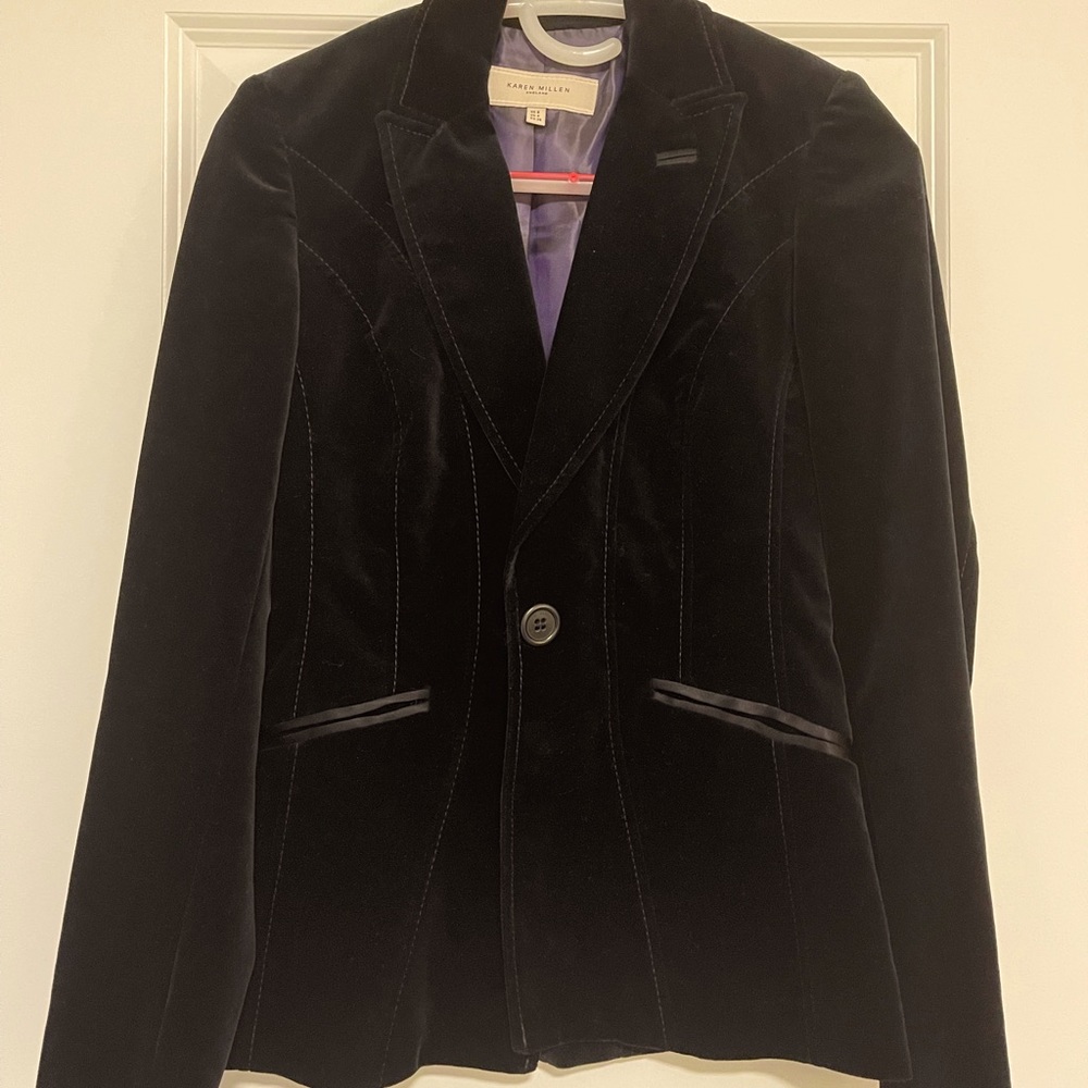 Karen Millen velvet blazer